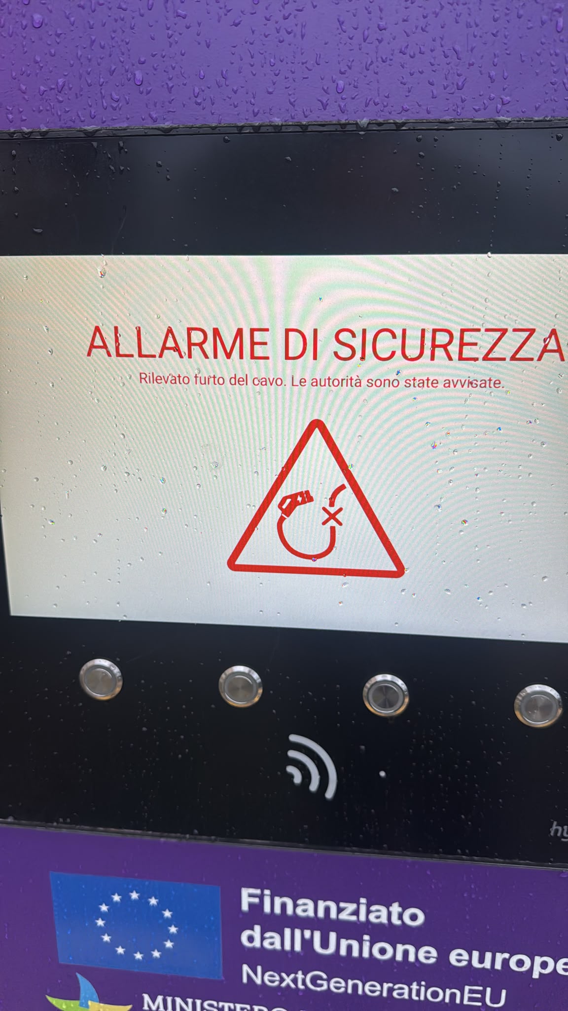 Seconda immagine dell'allarme di sicurezza